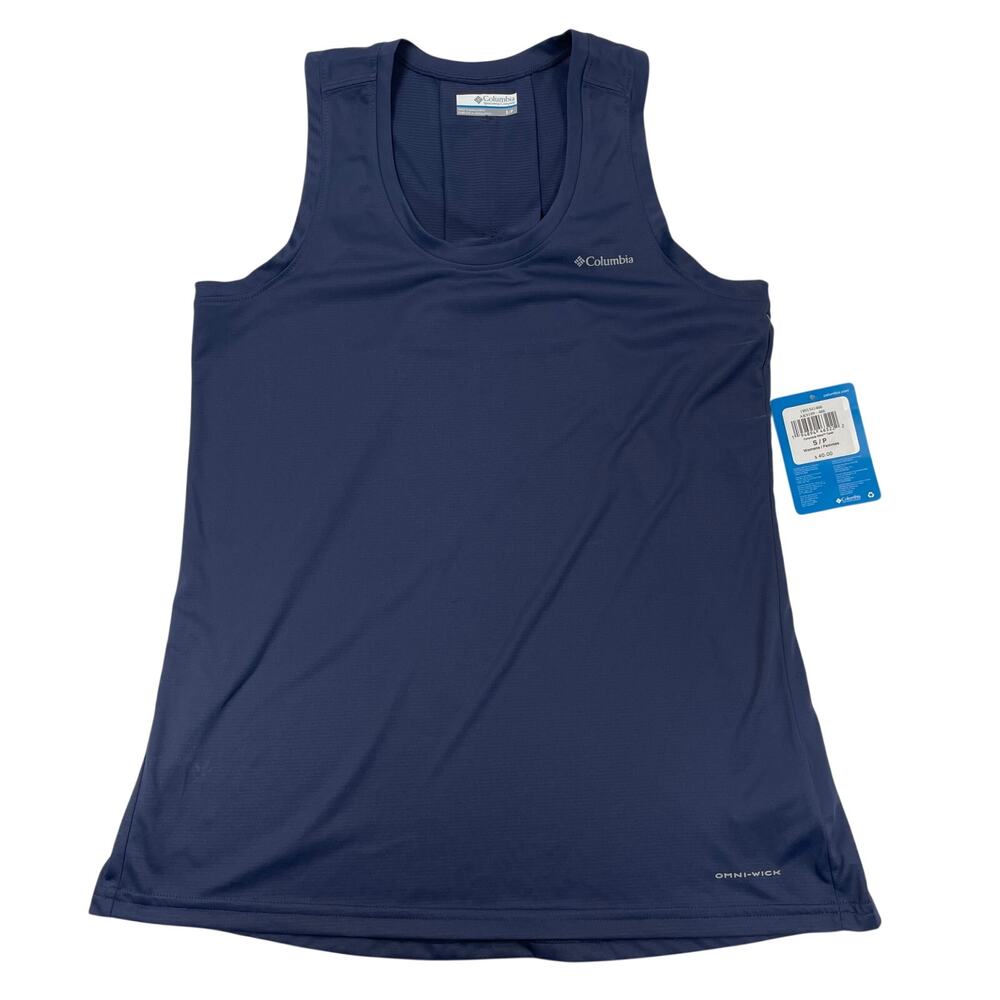 Columbia NWT Hike Tank Top Navy Blue Women’s Small S OmniWick Performance Active